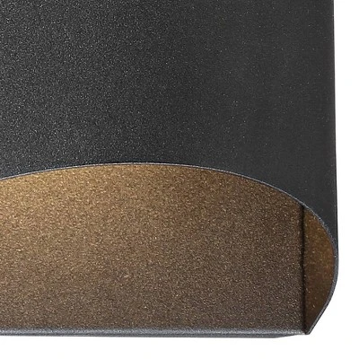 Possini Euro Design Ratner Modern Outdoor Wall Light Fixtures Set Of 2 Textured Black LED Dark Sky Downlight 5 1/2" For Post Exterior 1 Possini Euro Design Ratner Modern Outdoor Wall Light Fixtures Set Of 2 Textured Black LED Dark Sky Downlight 5 1/2" For Post Exterior