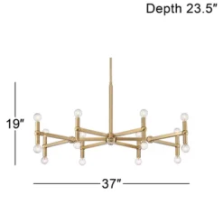 Possini Euro Design Marya Satin Brass Chandelier 37" Wide Modern 24-Light Fixture For Dining Room House Foyer Kitchen Island Entryway Bedroom Home 15 Possini Euro Design Marya Satin Brass Chandelier 37" Wide Modern 24-Light Fixture For Dining Room House Foyer Kitchen Island Entryway Bedroom Home -Possini Euro Design Sales Store GUEST 57077a84 ab71 4282 a99f 9e7bd065d784