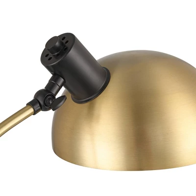 Possini Euro Design Modern Mid Century Desk Lamp 28 1/2" Tall Warm Gold Black With Dual USB Charging Ports For Bedroom Living Room Office Reading Home 8 Possini Euro Design Modern Mid Century Desk Lamp 28 1/2" Tall Warm Gold Black With Dual USB Charging Ports For Bedroom Living Room Office Reading Home - Image 8