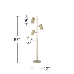 Possini Euro Design Canasta Trac Modern Tree Floor Lamp 67" Tall Satin Brass 3-Light Adjustable Metal Shade For Living Room Reading Bedroom Office 14 Possini Euro Design Canasta Trac Modern Tree Floor Lamp 67" Tall Satin Brass 3-Light Adjustable Metal Shade For Living Room Reading Bedroom Office -Possini Euro Design Sales Store GUEST 5b100221 0b5c 4057 b613 7b456d24332d