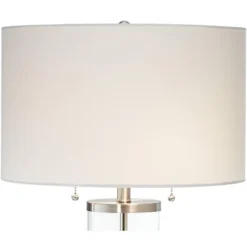 Possini Euro Design Fritz Modern Table Lamps 26 1/2" High Set Of 2 Silver Clear Glass With USB And AC Power Outlet In Base Drum Shade For Bedroom Desk 13 Possini Euro Design Fritz Modern Table Lamps 26 1/2" High Set Of 2 Silver Clear Glass With USB And AC Power Outlet In Base Drum Shade For Bedroom Desk -Possini Euro Design Sales Store GUEST 5cdb1959 336d 4d28 80b8 7fd77310c8d7