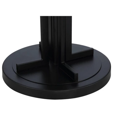 Possini Euro Design Madrid Modern Industrial Floor Lamp 64" Tall Matte Black Metal White Linen Hardback Drum Shade For Living Room Bedroom Office Home 4 Possini Euro Design Madrid Modern Industrial Floor Lamp 64" Tall Matte Black Metal White Linen Hardback Drum Shade For Living Room Bedroom Office Home - Image 4