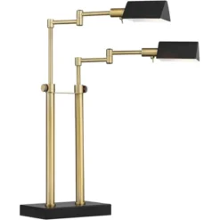 Possini Euro Design Keegan Modern Desk Lamp 24" High Warm Brass With Dual USB Charging Ports LED Adjustable Black Shade For Bedroom Living Room Desk 15 Possini Euro Design Keegan Modern Desk Lamp 24" High Warm Brass With Dual USB Charging Ports LED Adjustable Black Shade For Bedroom Living Room Desk -Possini Euro Design Sales Store GUEST 66df3b7f 2031 4a6b b64b b0ebfd7ab82a