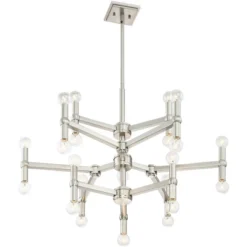 Possini Euro Design Marya Brushed Nickel Chandelier 32" Wide Modern 24-Light Fixture For Dining Room House Foyer Kitchen Island Entryway Bedroom Home 12 Possini Euro Design Marya Brushed Nickel Chandelier 32" Wide Modern 24-Light Fixture For Dining Room House Foyer Kitchen Island Entryway Bedroom Home -Possini Euro Design Sales Store GUEST 6a556942 8834 40c7 9218 afc183c3d9bd