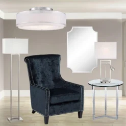 Possini Euro Design Modern Ceiling Lighting Semi Flush Mount Fixture 20" Wide Chrome 3-Light Sheer Outer Off White Inner Drum Shade For Bedroom House 11 Possini Euro Design Modern Ceiling Lighting Semi Flush Mount Fixture 20" Wide Chrome 3-Light Sheer Outer Off White Inner Drum Shade For Bedroom House -Possini Euro Design Sales Store GUEST 70c3994b e696 4f99 b72c 4f7dab5ec86b