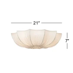 Possini Euro Design Planetarium Modern Ceiling Light Flush Mount Fixture 21" Wide Chrome 3-Light Ivory Fabric Scalloped Bowl For Bedroom Living Room 15 Possini Euro Design Planetarium Modern Ceiling Light Flush Mount Fixture 21" Wide Chrome 3-Light Ivory Fabric Scalloped Bowl For Bedroom Living Room -Possini Euro Design Sales Store GUEST 72a126fd 1741 41cd bcaa 8b9cea2d2c00