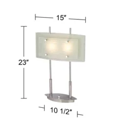 Possini Euro Design Charles Street Modern Desk Lamp 23" High Chrome Satin Nickel Frosted Slump Glass Shade For Bedroom Living Room Bedside Nightstand 12 Possini Euro Design Charles Street Modern Desk Lamp 23" High Chrome Satin Nickel Frosted Slump Glass Shade For Bedroom Living Room Bedside Nightstand -Possini Euro Design Sales Store GUEST 72f5eda7 e445 4ef1 bab7 c99c49fe11e9