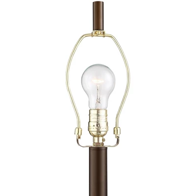 Possini Euro Design Traverse Modern Floor Lamp With LED Gooseneck Reading Light 64" Tall Oil Rubbed Bronze Oatmeal Drum Shade For Living Room Bedroom 3 Possini Euro Design Traverse Modern Floor Lamp With LED Gooseneck Reading Light 64" Tall Oil Rubbed Bronze Oatmeal Drum Shade For Living Room Bedroom - Image 3