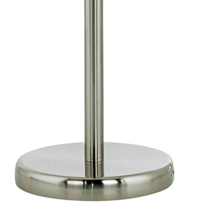 Possini Euro Design Alexei Modern Torchiere Floor Lamp With Side Lights 72" Tall Brushed Nickel White Crackle Glass For Living Room Reading Bedroom 4 Possini Euro Design Alexei Modern Torchiere Floor Lamp With Side Lights 72" Tall Brushed Nickel White Crackle Glass For Living Room Reading Bedroom - Image 4