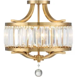 Vienna Full Spectrum Prava Modern Ceiling Light Semi Flush Mount Fixture 16 1/2" Wide Warm Brass 4-Light Crystal Drum For Bedroom Kitchen Living Room 9 Vienna Full Spectrum Prava Modern Ceiling Light Semi Flush Mount Fixture 16 1/2" Wide Warm Brass 4-Light Crystal Drum For Bedroom Kitchen Living Room -Possini Euro Design Sales Store GUEST 7b74f4d4 6722 4a28 a8a4 539ac4e3fda0