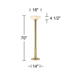 Possini Euro Design Modern Torchiere Floor Lamp 70" Tall Warm Antique Gold Metal Glass Shade For Living Room Reading Bedroom Office Uplight 12 Possini Euro Design Modern Torchiere Floor Lamp 70" Tall Warm Antique Gold Metal Glass Shade For Living Room Reading Bedroom Office Uplight -Possini Euro Design Sales Store GUEST 7bdc77bc 79d5 466a 871f 3a2fced46fbb
