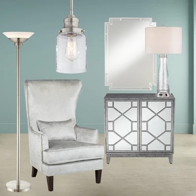 Possini Euro Design Metro Modern Torchiere Floor Lamp 71" Tall Brushed Nickel Frosted White Acrylic Shade For Living Room Reading Bedroom Office House 6 Possini Euro Design Metro Modern Torchiere Floor Lamp 71" Tall Brushed Nickel Frosted White Acrylic Shade For Living Room Reading Bedroom Office House - Image 6