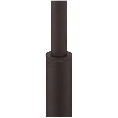 Possini Euro Design Nayla Modern Floor Lamp 62 1/2" Tall Bronze Metal Off White Fabric Tapered Drum Shade For Living Room Bedroom Office House Home 4 Possini Euro Design Nayla Modern Floor Lamp 62 1/2" Tall Bronze Metal Off White Fabric Tapered Drum Shade For Living Room Bedroom Office House Home - Image 4