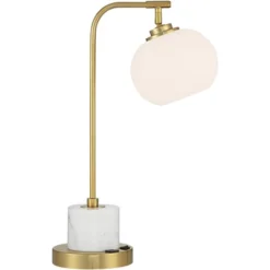 Possini Euro Design Barclay Modern Desk Lamp 23" High Warm Gold With USB Charging Port Frosted Glass Shade For Bedroom Living Room Bedside Office Kids 13 Possini Euro Design Barclay Modern Desk Lamp 23" High Warm Gold With USB Charging Port Frosted Glass Shade For Bedroom Living Room Bedside Office Kids -Possini Euro Design Sales Store GUEST 801a9ae9 4bf4 4108 b355 54d9bc7e2308