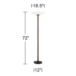 Possini Euro Design Meridian Light Blaster Modern Torchiere Floor Lamp 72" Tall Oil Rubbed Bronze LED Frosted Glass Shade For Living Room Bedroom Home 9 Possini Euro Design Meridian Light Blaster Modern Torchiere Floor Lamp 72" Tall Oil Rubbed Bronze LED Frosted Glass Shade For Living Room Bedroom Home -Possini Euro Design Sales Store GUEST 803ecb5f e771 4b8e 9668 cee840e07fb2