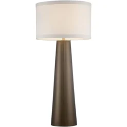 Possini Euro Design Karen Modern Table Lamp 36" Tall Dark Gold Glass Off White Fabric Drum Shade For Bedroom Living Room Bedside Nightstand Office 11 Possini Euro Design Karen Modern Table Lamp 36" Tall Dark Gold Glass Off White Fabric Drum Shade For Bedroom Living Room Bedside Nightstand Office -Possini Euro Design Sales Store GUEST 80af0f1e 65f9 4dc8 ad3c c1584cc771ff