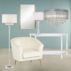 Possini Euro Design Jolie Chrome Chandelier Lighting 20" Wide Modern Crystal Silver Fabric Shade 7-Light Fixture For Dining Room House Kitchen Island 15 Possini Euro Design Jolie Chrome Chandelier Lighting 20" Wide Modern Crystal Silver Fabric Shade 7-Light Fixture For Dining Room House Kitchen Island -Possini Euro Design Sales Store GUEST 83d4224f e103 42b2 8e6d 82380585f94d