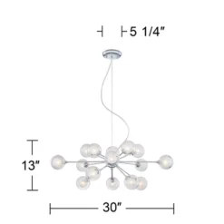 Possini Euro Design Spheres Chrome Chandelier 30" Wide Mid Century Modern Sputnik Glass Shade 15-Light Fixture For Dining Room House Kitchen Island 13 Possini Euro Design Spheres Chrome Chandelier 30" Wide Mid Century Modern Sputnik Glass Shade 15-Light Fixture For Dining Room House Kitchen Island -Possini Euro Design Sales Store GUEST 8772331e e3e9 4e9a 812a 65f1d7d6b17e