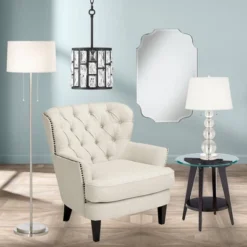 Possini Euro Design Simplicity Modern Floor Lamp 59" Tall Brushed Nickel Silver Off White Tapered Drum Shade For Living Room Bedroom Office House Home 15 Possini Euro Design Simplicity Modern Floor Lamp 59" Tall Brushed Nickel Silver Off White Tapered Drum Shade For Living Room Bedroom Office House Home -Possini Euro Design Sales Store GUEST 89441d69 84ed 4940 8417 f867d4af1a77