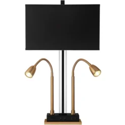 Possini Euro Design Griffin Modern Gooseneck Desk Lamp 31" Tall Gold With USB Charging Port Black Metal Rectangular Shade For Bedroom Living Room Kids 14 Possini Euro Design Griffin Modern Gooseneck Desk Lamp 31" Tall Gold With USB Charging Port Black Metal Rectangular Shade For Bedroom Living Room Kids -Possini Euro Design Sales Store GUEST 8961ed33 5970 4a22 a9a6 17f870e7a3a0