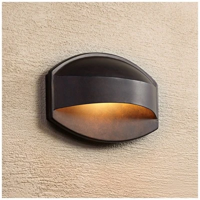 Possini Euro Design Xane Modern Industrial Outdoor Wall Light Fixture Bronze Dark Sky 7" For Post Exterior Barn Deck House Porch Yard Patio Outside 1 Possini Euro Design Xane Modern Industrial Outdoor Wall Light Fixture Bronze Dark Sky 7" For Post Exterior Barn Deck House Porch Yard Patio Outside