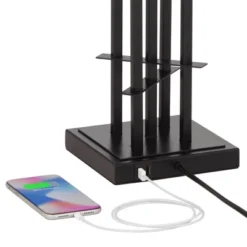 Possini Euro Design Deborah Modern Mid Century Table Lamp 30" Tall Black With USB Charging Port Gold Metal Double Drum Shades For Living Room Desk 10 Possini Euro Design Deborah Modern Mid Century Table Lamp 30" Tall Black With USB Charging Port Gold Metal Double Drum Shades For Living Room Desk -Possini Euro Design Sales Store GUEST 910d7d9c 2f76 4380 a802 662bc76f6275