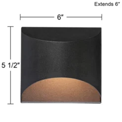 Possini Euro Design Ratner Modern Outdoor Wall Light Fixtures Set Of 2 Textured Black LED Dark Sky Downlight 5 1/2" For Post Exterior 11 Possini Euro Design Ratner Modern Outdoor Wall Light Fixtures Set Of 2 Textured Black LED Dark Sky Downlight 5 1/2" For Post Exterior -Possini Euro Design Sales Store GUEST 9170a7ad ac34 495a 9f55 f05a816a2aca