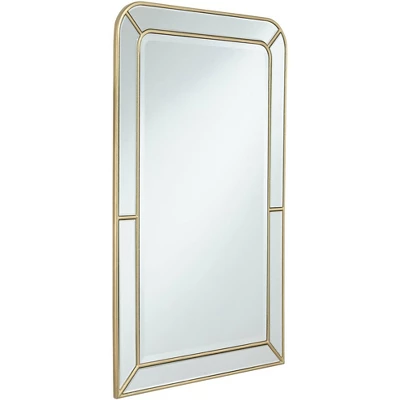 Possini Euro Design Rectangular Vanity Wall Mirror Modern Glam Beveled Edge Shiny Silver Leaf Frame 26" Wide For Bathroom Bedroom Living Family Room 4 Possini Euro Design Rectangular Vanity Wall Mirror Modern Glam Beveled Edge Shiny Silver Leaf Frame 26" Wide For Bathroom Bedroom Living Family Room - Image 4