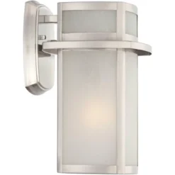 Possini Euro Design Delevan Modern Outdoor Wall Lights Fixture Set Of 2 Brushed Nickel 11 1/4" Frosted Seedy Glass For Post Exterior Barn Deck House 8 Possini Euro Design Delevan Modern Outdoor Wall Lights Fixture Set Of 2 Brushed Nickel 11 1/4" Frosted Seedy Glass For Post Exterior Barn Deck House -Possini Euro Design Sales Store GUEST 95da607a 2a88 4400 9fbb 2e649f445854