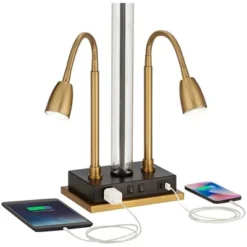 Possini Euro Design Griffin Modern Gooseneck Desk Lamp 31" Tall Gold With USB Charging Port Black Metal Rectangular Shade For Bedroom Living Room Kids 10 Possini Euro Design Griffin Modern Gooseneck Desk Lamp 31" Tall Gold With USB Charging Port Black Metal Rectangular Shade For Bedroom Living Room Kids -Possini Euro Design Sales Store GUEST 9701dbd7 4bfa 42c4 bb69 c1f971156076