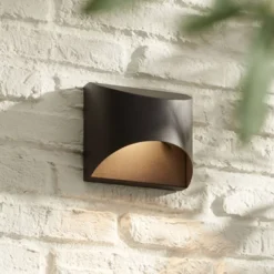 Possini Euro Design Ratner Modern Outdoor Wall Light Fixture Black Dark Sky LED Downlight 5 1/2" For Post Exterior Barn Deck House Porch Yard Patio 12 Possini Euro Design Ratner Modern Outdoor Wall Light Fixture Black Dark Sky LED Downlight 5 1/2" For Post Exterior Barn Deck House Porch Yard Patio -Possini Euro Design Sales Store GUEST 9ea7f5f8 bdb8 4ee5 a19f 6c51873d18ed