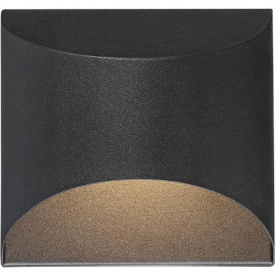 Possini Euro Design Ratner Modern Outdoor Wall Light Fixtures Set Of 2 Textured Black LED Dark Sky Downlight 5 1/2" For Post Exterior 2 Possini Euro Design Ratner Modern Outdoor Wall Light Fixtures Set Of 2 Textured Black LED Dark Sky Downlight 5 1/2" For Post Exterior - Image 2