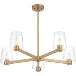 Possini Euro Design Satiny Gold Pendant Chandelier 27 1/4" Wide Modern Clear Glass Shades 5-Light Fixture For Dining Room House 10 Possini Euro Design Satiny Gold Pendant Chandelier 27 1/4" Wide Modern Clear Glass Shades 5-Light Fixture For Dining Room House -Possini Euro Design Sales Store GUEST a443d5f5 767c 4c37 a91a f474f232968b