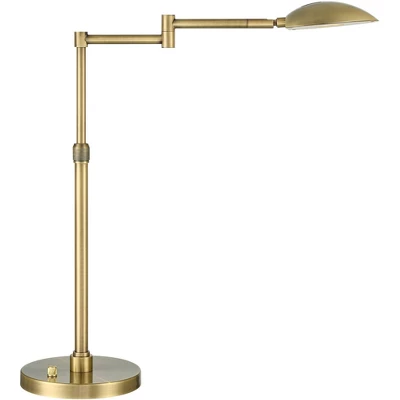 Possini Euro Design Possini Euro Warm Gold LED Swing Arm Desk Lamp 7 Possini Euro Design Possini Euro Warm Gold LED Swing Arm Desk Lamp - Image 7