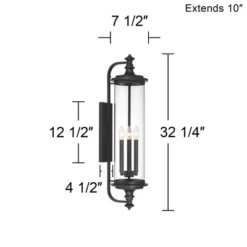 Possini Euro Design Medici Modern Outdoor Wall Light Fixture Black 32 1/4" Clear Glass Cylinder Shade For Post Exterior Barn Deck House Porch Yard 13 Possini Euro Design Medici Modern Outdoor Wall Light Fixture Black 32 1/4" Clear Glass Cylinder Shade For Post Exterior Barn Deck House Porch Yard -Possini Euro Design Sales Store GUEST a8c307d9 3487 43cb 8cf0 ad80c0a25b95