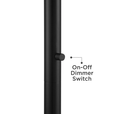 Possini Euro Design Modern Torchiere Floor Lamp LED 72" Tall Black Antique Brass White Glass Shade For Living Room Reading Uplight 3 Possini Euro Design Modern Torchiere Floor Lamp LED 72" Tall Black Antique Brass White Glass Shade For Living Room Reading Uplight - Image 3