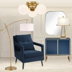 Possini Euro Design Modern Ceiling Light Flush Mount Fixture Brass 18" Wide 3-Light Frosted White Glass Globes Bedroom Living Room -Possini Euro Design Sales Store GUEST aa389a92 21af 48b5 88e9 d8ac68205da5