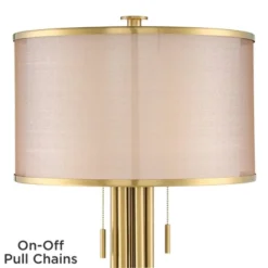 Possini Euro Design Granview Modern Table Lamp 32 1/2" Tall Brass Column Taupe Organza Outer Off White Linen Inner Drum Shade For Bedroom Living Room 10 Possini Euro Design Granview Modern Table Lamp 32 1/2" Tall Brass Column Taupe Organza Outer Off White Linen Inner Drum Shade For Bedroom Living Room -Possini Euro Design Sales Store GUEST ab5a4ef5 5251 4563 a797 c96730966c4d