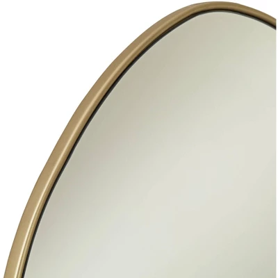 Possini Euro Design Rorschach Uneven Round Vanity Wall Mirror Modern Champagne Frame 30" Wide For Bathroom Bedroom Living Room Office Entryway House 2 Possini Euro Design Rorschach Uneven Round Vanity Wall Mirror Modern Champagne Frame 30" Wide For Bathroom Bedroom Living Room Office Entryway House - Image 2