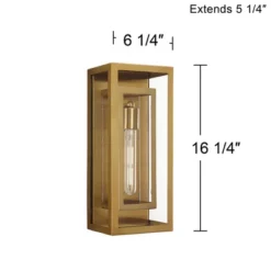 Possini Euro Design Modern Outdoor Wall Light Fixture Brass 16 1/4" Clear Glass Panel For Exterior Barn Deck House Porch Yard Patio Outside Garage 13 Possini Euro Design Modern Outdoor Wall Light Fixture Brass 16 1/4" Clear Glass Panel For Exterior Barn Deck House Porch Yard Patio Outside Garage -Possini Euro Design Sales Store GUEST b19298cb c24d 4fd4 a57e 07f7a8c36ddc