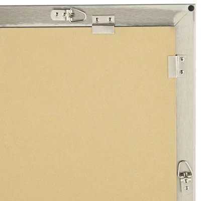 Possini Euro Design Metzeo Rectangular Vanity Wall Mirror Modern Beveled Glass Brushed Nickel Metal Frame 33" Wide For Bathroom Bedroom Home Entryway 3 Possini Euro Design Metzeo Rectangular Vanity Wall Mirror Modern Beveled Glass Brushed Nickel Metal Frame 33" Wide For Bathroom Bedroom Home Entryway - Image 3