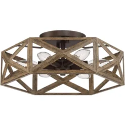 Possini Euro Design Moorcroft Modern Farmhouse Ceiling Light Semi Flush Mount Fixture 14 1/2" Wide Dark Wood Bronze 6-Light Hexagon Frame For Bedroom 11 Possini Euro Design Moorcroft Modern Farmhouse Ceiling Light Semi Flush Mount Fixture 14 1/2" Wide Dark Wood Bronze 6-Light Hexagon Frame For Bedroom -Possini Euro Design Sales Store GUEST b9407276 27c2 4ed6 85ac 742cab5f96d8