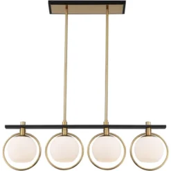 Possini Euro Design Carlyn Brass Black Linear Island Pendant Chandelier 33" Wide Modern White Glass Shade 4-Light LED Fixture For Dining Room Kitchen 11 Possini Euro Design Carlyn Brass Black Linear Island Pendant Chandelier 33" Wide Modern White Glass Shade 4-Light LED Fixture For Dining Room Kitchen -Possini Euro Design Sales Store GUEST b945b8da d215 4559 ba9a 8e2819c91766
