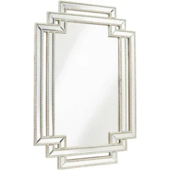 Possini Euro Design Erte Rectangular Vanity Wall Mirror Modern Beveled Silver Leaf Beaded Openwork Frame 27" Wide For Bathroom Bedroom Living Room 11 Possini Euro Design Erte Rectangular Vanity Wall Mirror Modern Beveled Silver Leaf Beaded Openwork Frame 27" Wide For Bathroom Bedroom Living Room -Possini Euro Design Sales Store GUEST ba7dea7d ff6b 4fc3 84e7 35a4069b922c