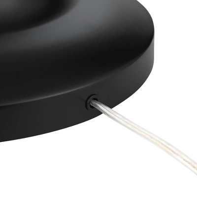 Possini Euro Design Roxie Modern Floor Lamp Standing 65 1/2" Tall Brass Black Metal Sheer Linen Double Drum Shade For Living Room Bedroom Office House 6 Possini Euro Design Roxie Modern Floor Lamp Standing 65 1/2" Tall Brass Black Metal Sheer Linen Double Drum Shade For Living Room Bedroom Office House - Image 6