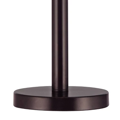 Possini Euro Design Modern Buffet Table Lamp 33" Tall With USB Charging Port Dark Bronze Drum Shade For Bedroom Living Room Office 3 Possini Euro Design Modern Buffet Table Lamp 33" Tall With USB Charging Port Dark Bronze Drum Shade For Bedroom Living Room Office - Image 3