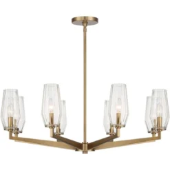 Possini Euro Design Byzantium Warm Gold Chandelier 35" Wide Modern Clear Glass Shade 8-Light Fixture For Dining Room Foyer Kitchen Island Entryway 9 Possini Euro Design Byzantium Warm Gold Chandelier 35" Wide Modern Clear Glass Shade 8-Light Fixture For Dining Room Foyer Kitchen Island Entryway -Possini Euro Design Sales Store GUEST bf8ff3df 3014 486c 88db 4df7a2b47667