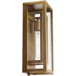 Possini Euro Design Modern Outdoor Wall Light Fixture Brass 16 1/4" Clear Glass Panel For Exterior Barn Deck House Porch Yard Patio Outside Garage 11 Possini Euro Design Modern Outdoor Wall Light Fixture Brass 16 1/4" Clear Glass Panel For Exterior Barn Deck House Porch Yard Patio Outside Garage -Possini Euro Design Sales Store GUEST bfe425ca 3c01 49d9 a5c5 4f41d31df1fc