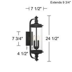 Possini Euro Design Medici Modern Outdoor Wall Light Fixture Black Metal 24 1/2" Clear Glass For Post Exterior Barn Deck House Porch Yard Patio Home 13 Possini Euro Design Medici Modern Outdoor Wall Light Fixture Black Metal 24 1/2" Clear Glass For Post Exterior Barn Deck House Porch Yard Patio Home -Possini Euro Design Sales Store GUEST c01dd7ea d103 44e8 aa1f ca0ed14221d2