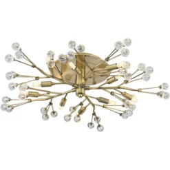 Possini Euro Design Ceiling Light Semi Flush Mount Fixture LED Brass 27 1/2" Wide 10-Light Crystal Berry For Living Room 12 Possini Euro Design Ceiling Light Semi Flush Mount Fixture LED Brass 27 1/2" Wide 10-Light Crystal Berry For Living Room -Possini Euro Design Sales Store GUEST c41857f5 626a 4dda a835 2734a4fd62aa